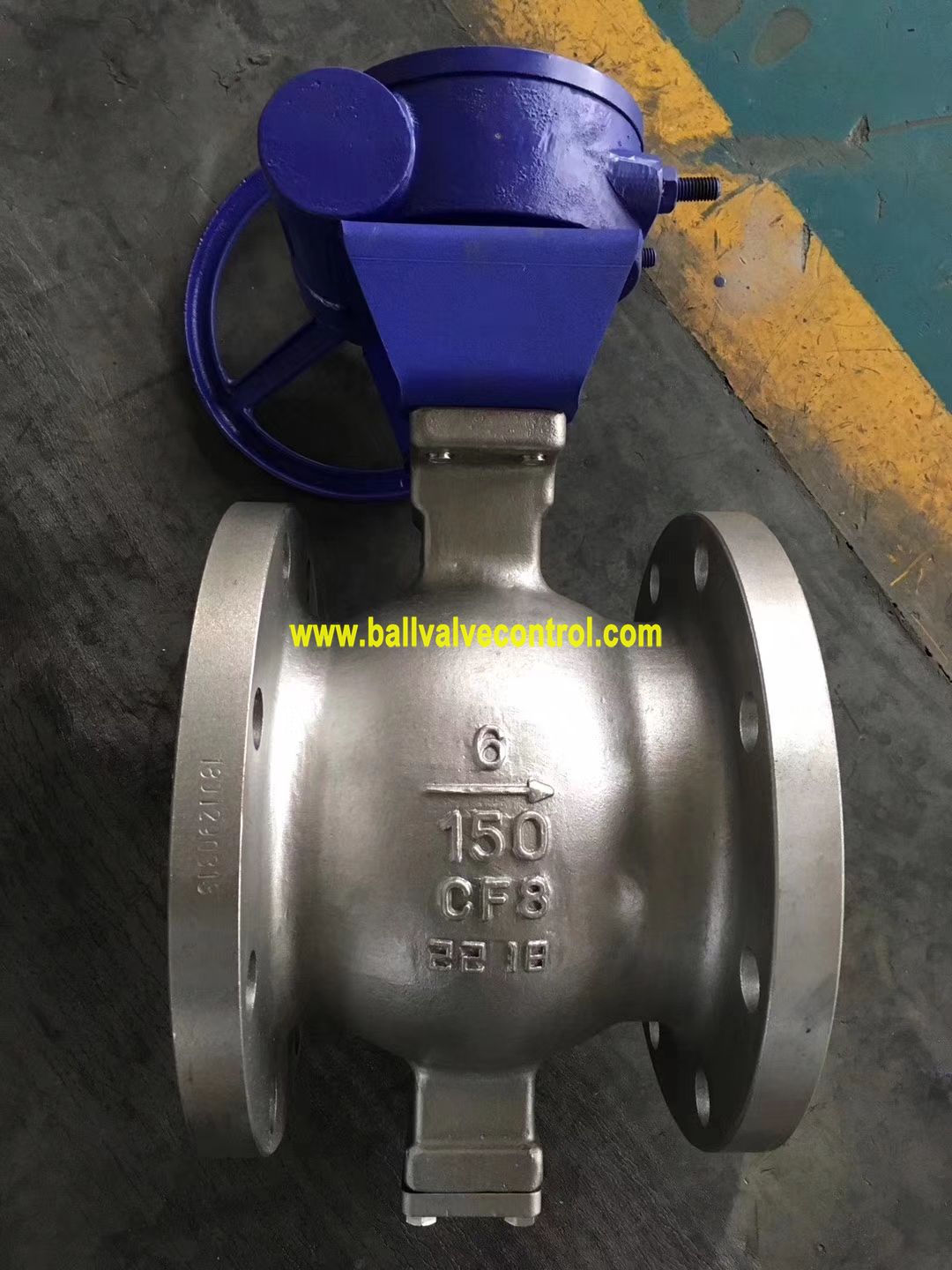 Flange type V type segmented ball valve