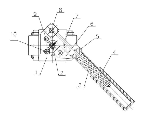 China spring loaded ball valve structure