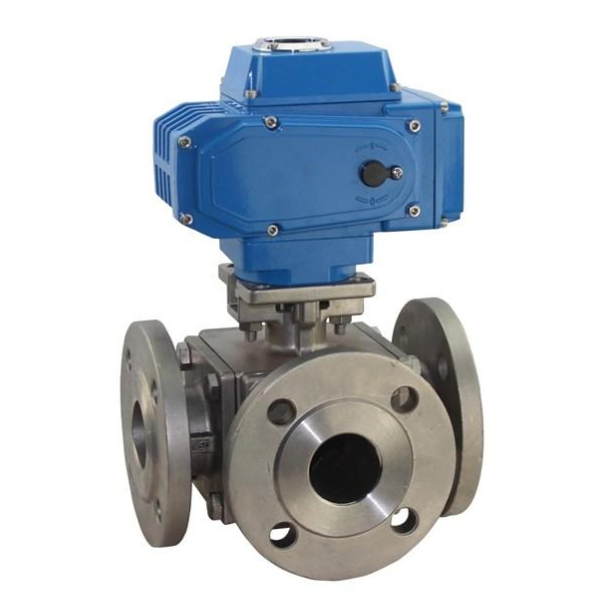 Electric 3 way ball valve