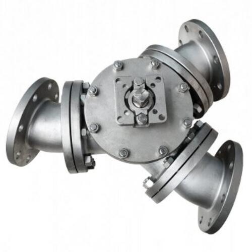 135 Degree Y type 3 way ball valve